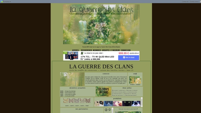 LA GUERRE DES CLANS • le début de la fin LA GUERRE DES CLANS • le début de la fin