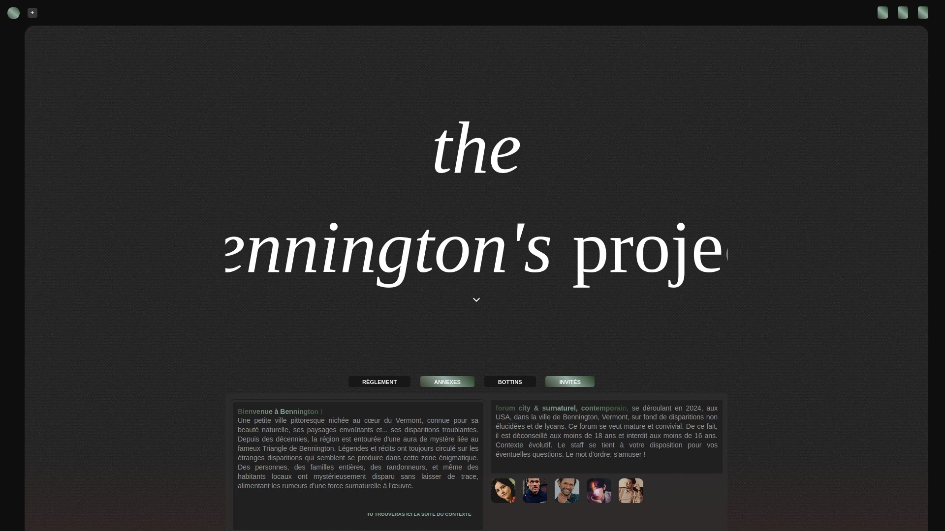 Illustration Bennington's Project